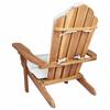 Garden Adirondack Chair Natural Solid Teak Wood
