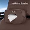 Car Leather Tissue Box Storage Case Organizer For KIA EV6 EV9 Sorento Ceed Stinger Forte Niro Soul Cerato Stonic RIO K9 Picanto