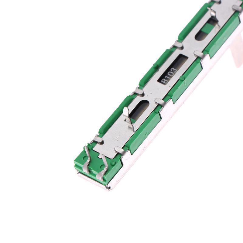 60 mm Fader miksera podwójny potencjometr głośności B10K Mikser Fader prosty przesuwny potencjometr głośności