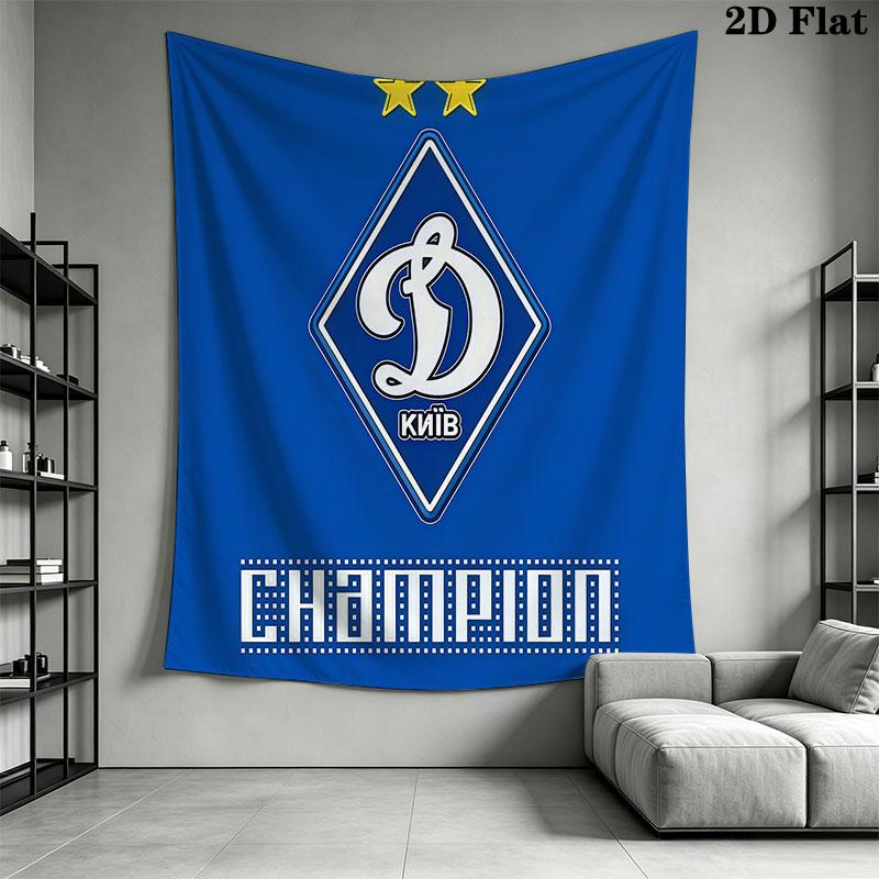 FC Dynamo Kyiv Wall Hanging Printed Fabric Blanket Decorative Tapestries for Bedroom Living Room Home Decor
