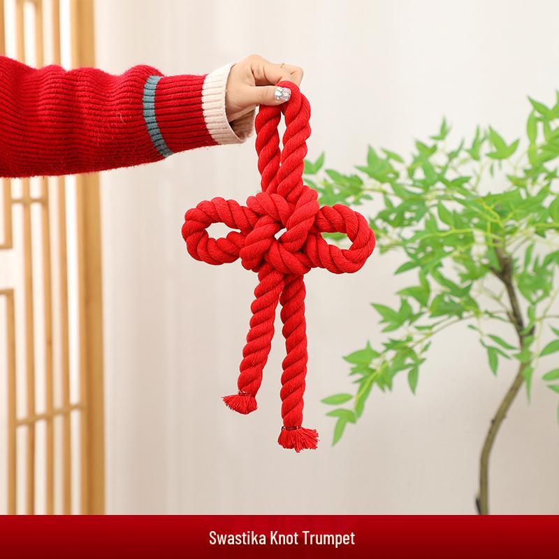 2025 New Year Snake-Themed Door Pendants with Swastika Knot for Spring Festival