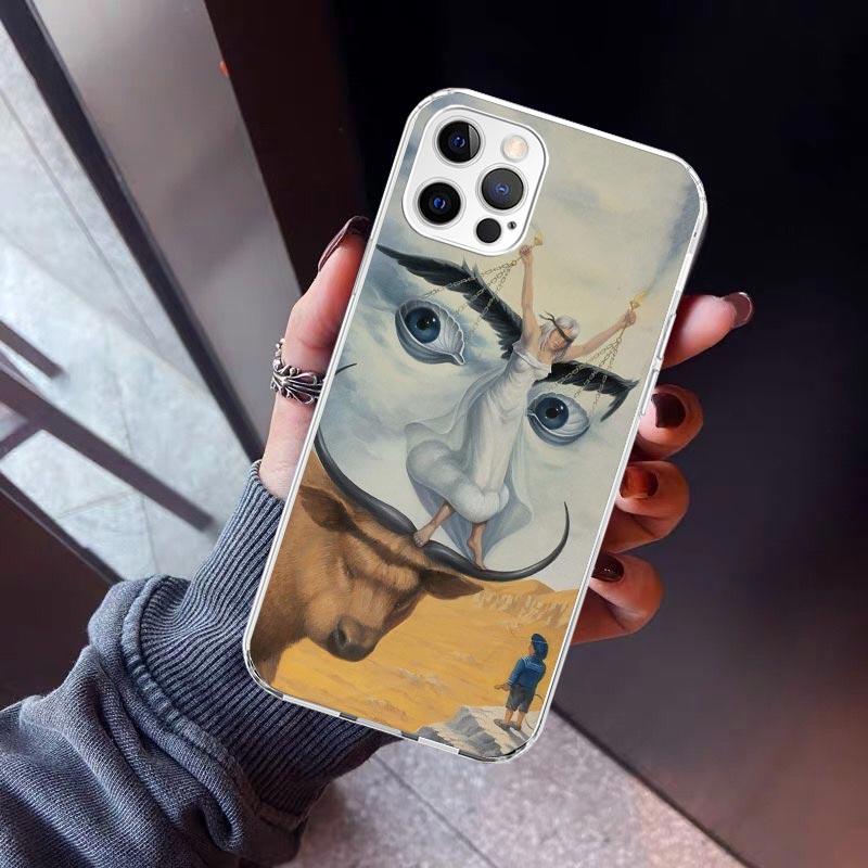 Salvador Dali Art Phone Case For iPhone 17 Air 11 13 Mini 14 15 Plus 16 12 Pro Max 16E SE 7 8 Pattern Soft TPU Back Cover  13 12