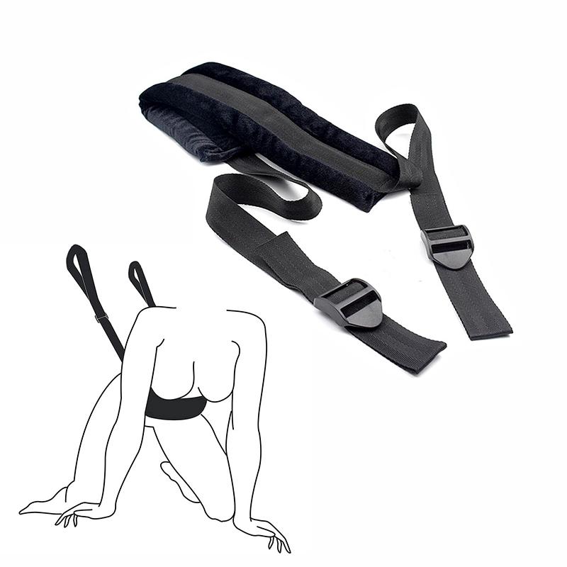 Nylon Erotic Restraints Kit Handcuffs Collar Slave Bondage  Bondage Back Open Leg Cuffs Sex Bondage Adult Toys for Couple