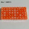 100 Pieces Colored Dices 14mm 6 Sided with Acrylic Material Standard Game Dice Set for Board Games Parties Classroom Math Dice