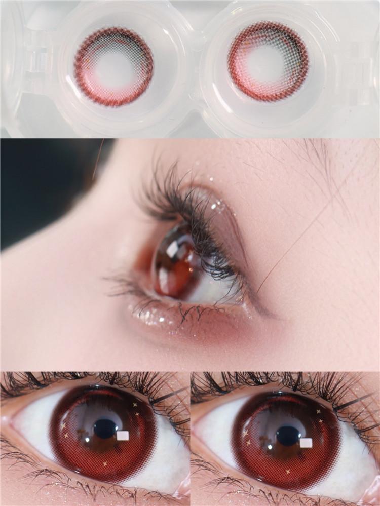 Farbige Kontaktlinsen JeweLens 2 Stück Amber Serie