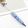Customizable Writing Pen DIY Beadable Pen, Rhinestone Faux Pearl Ballpoint Fancy Glitter Jeweled for Crafting, Student Stationery Office Tools