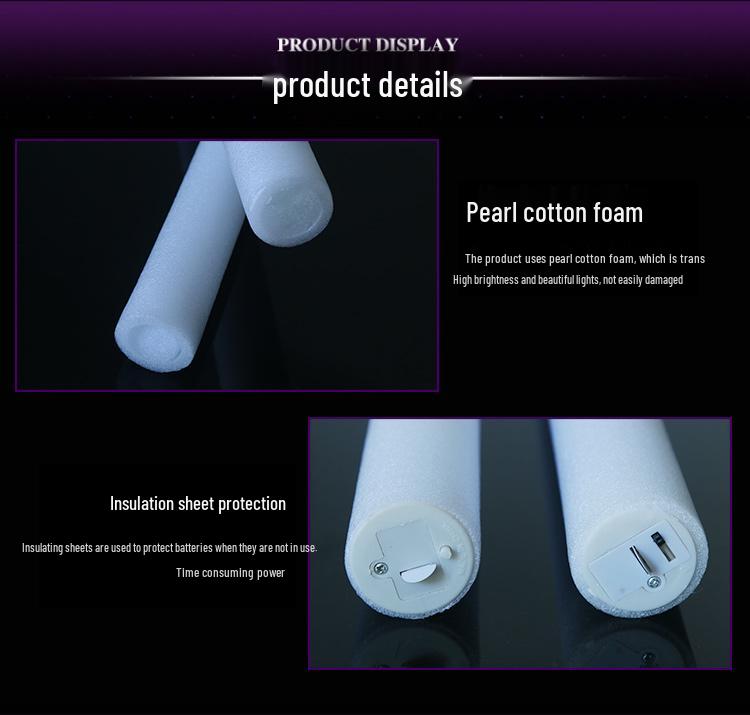 Custom Logo Seven-Color Flashing Foam Glow Stick for Concerts