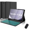 A11 Plus Tablet Bluetooth Keyboard Case With TPU Cover Stand Function 3-Fold Design Backlit Travel Work Study