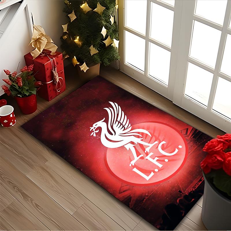 [Liverpool FC Printed Carpet] Durable Home and Office Area Rug, Kitchen Farmhouse Decorative Floor Mat