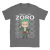 Pirate Hunter Zoro T Shirt Mens  Cotton Novelty TShirts Round Collar Ones Pieces Tees Short Sleeve Tops Printed