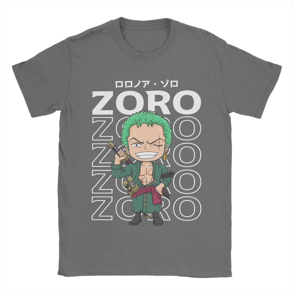 Pirate Hunter Zoro T Shirt Mens Cotton Novelty TShirts Round Collar Ones Pieces Tees Short Sleeve Tops Printed