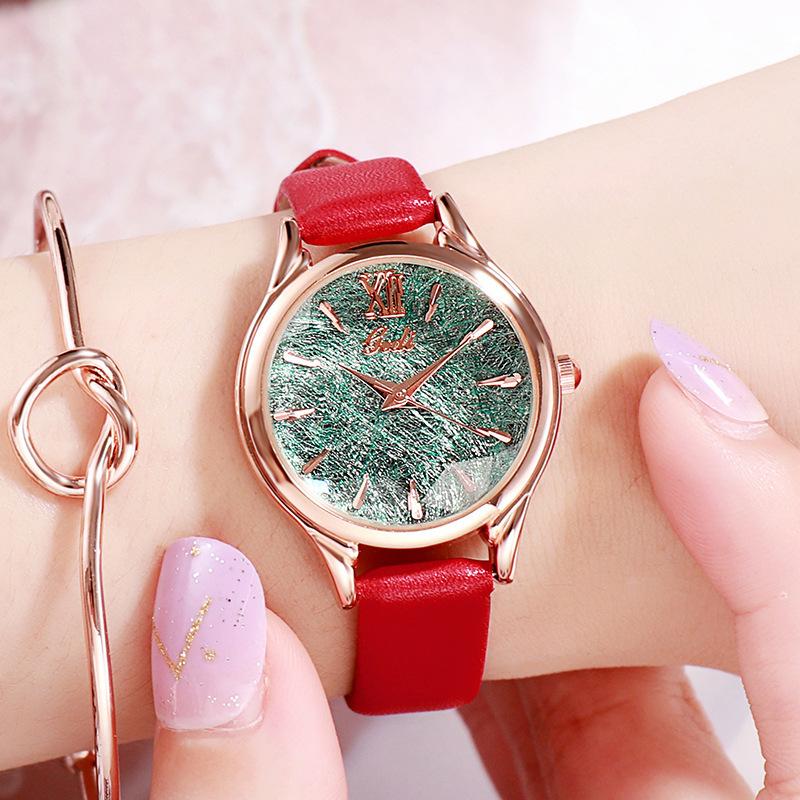 Simple Scale Women'S Watch Academic Style Literary Women'S Watch Fashion Trend Women'S Casual Watch