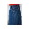 AZUL DENIM Overlap Long Skirt BLU