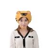 Halloween short printed king striped tiger hood hat, plush hood, photo props, cartoon hood