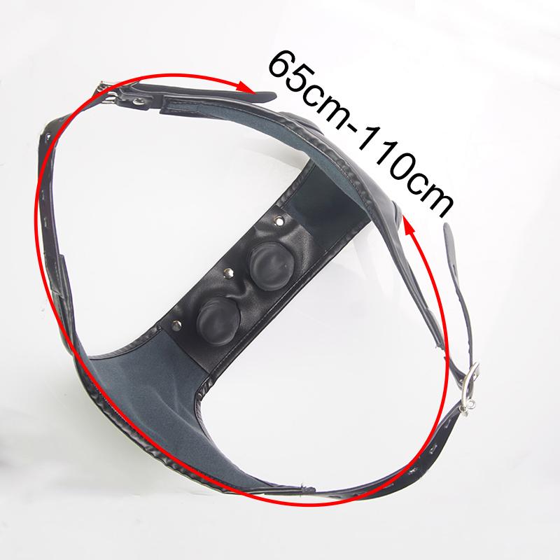 Spodní prádlo s páskem cudnosti Kalhotky, Odnímatelný řemínek silikonový anální anální kolíček Dildo, Kožený pásek na postroji, Sexy spodní prádlo BDSM