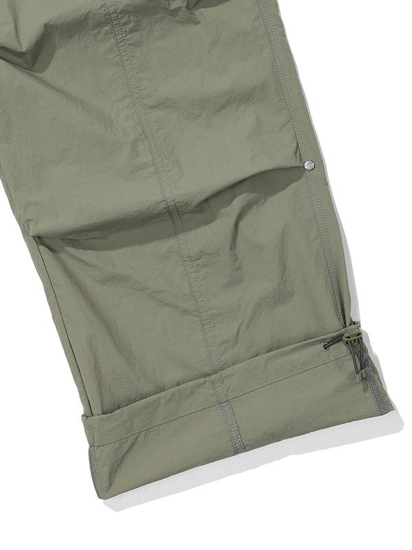 BBC EARTH [Carter] Pocket Flap Parachute Pants_Ash Khaki