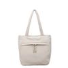 Simple and Large-capacity Tote Bag Casual Canvas Bag Women's 2025 Autumn New Commuter Shoulder Bag Student Class Bag