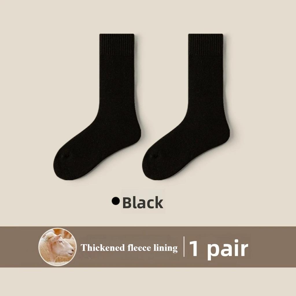 1 Pair Winter Warm Thermal Socks Women Extra Thick Insulated Heated Crew Boot Socks Cold Weather Long Socks Winter Accessories