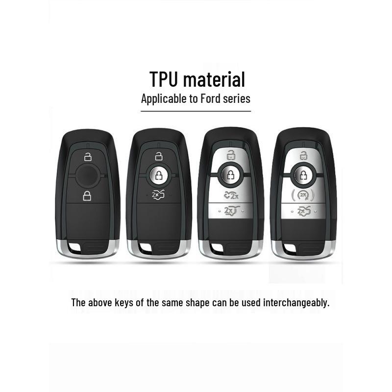 High-End Protective Key Case for 2017-2025 Ford Mondeo - Unisex Design