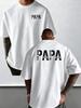 Unisexs 100 Cotton Tshirt With Dad Unisex Myth Legend Design Casual Everyday Street Style Crew Neck Short Sleeve Top