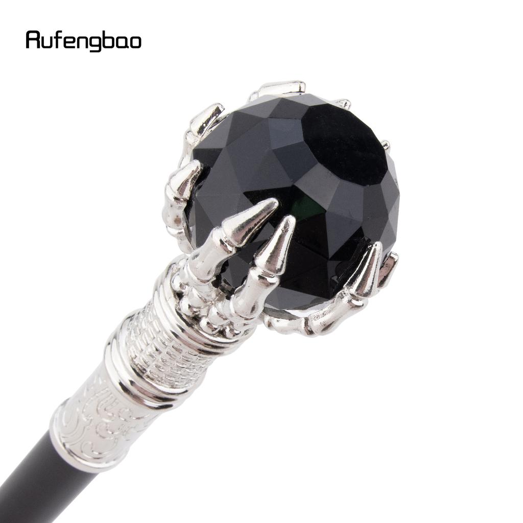 Black Glass Ball White Steampunk Cane Fashion Decorative Stick Gentleman Luxury Crosier Knob Steampunk & Everyday Use 93cm