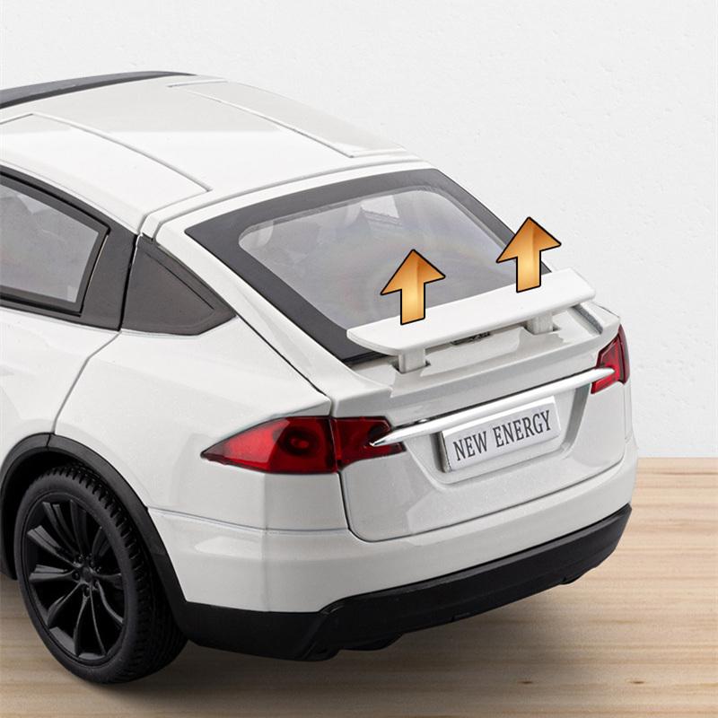Nuovo 1:24 Modello X Suv Lega Modello Auto Metallo Pressofuso Auto Nuova Energia Veicoli Modello Simulazione Suono E Luce Collezione Regalo
