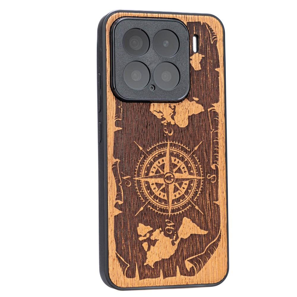 Bewood Wooden Case for Xiaomi 15 Wind Rose Merbau