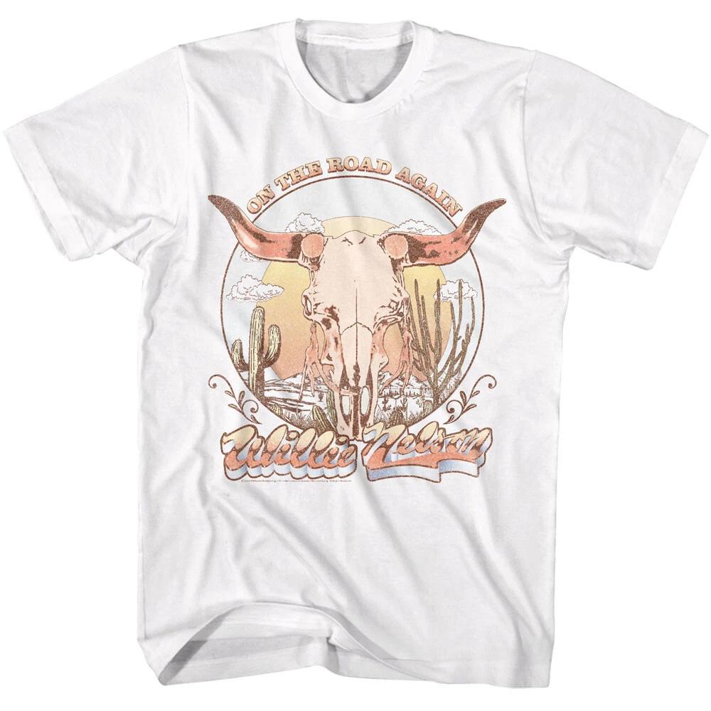 Willie Nelson On The Road Again Desert Men s T Shirt Outlaw Country Music Merch 4XL