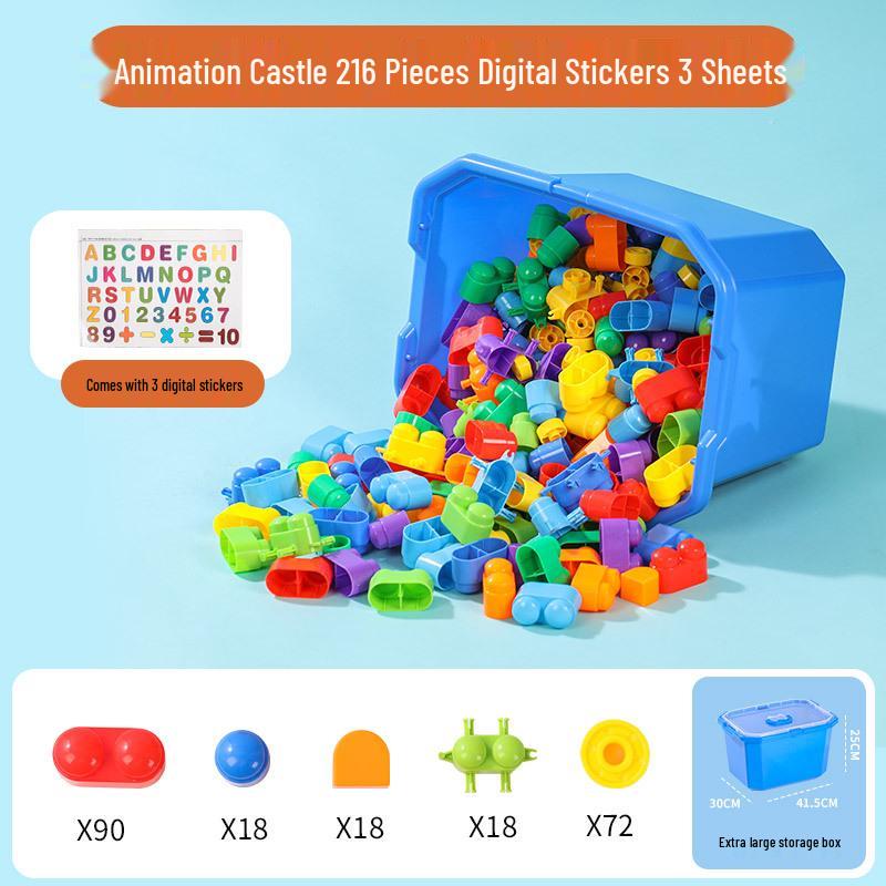 Large Educational Building Blocks for Kids - Safe, Interlocking Puzzle Toys for Boys & Girls