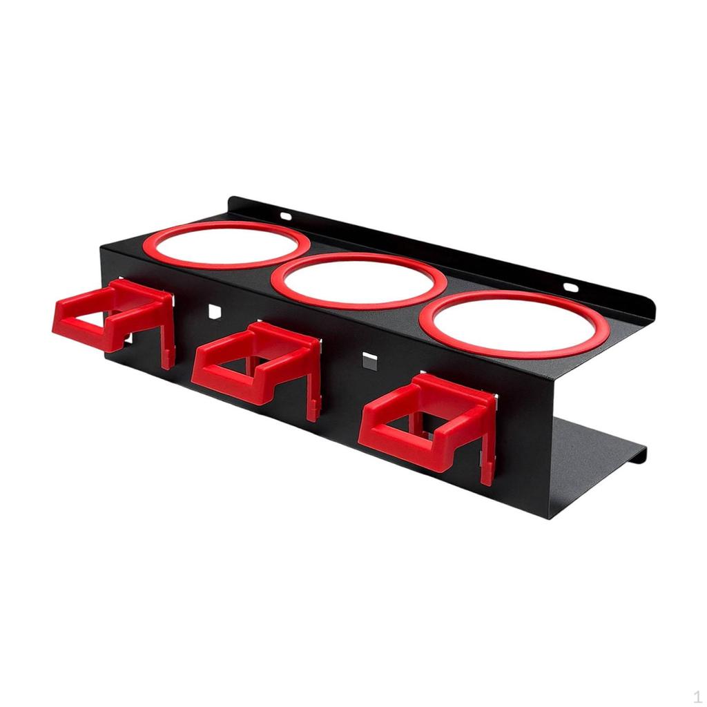 Spray Bottle Holder Car Wash Tool Organizer Bracket Cleaning Supply Hanger with Hooks for Garage