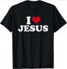 I Love Jesus T Shirt For Unisex Short Sleeved God Cross Religion Tshirt Church Christian Tshirt Fashion Street Tee Top Gift