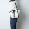 Atil Studio Embroidered Lace Double Canvas Shoulder Bag _ [Black]