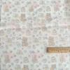 100% Cotton Digital Print Korean Cherry Bear Floral Fabric for Women's, Children's, Family Outfits & DIY Homewear