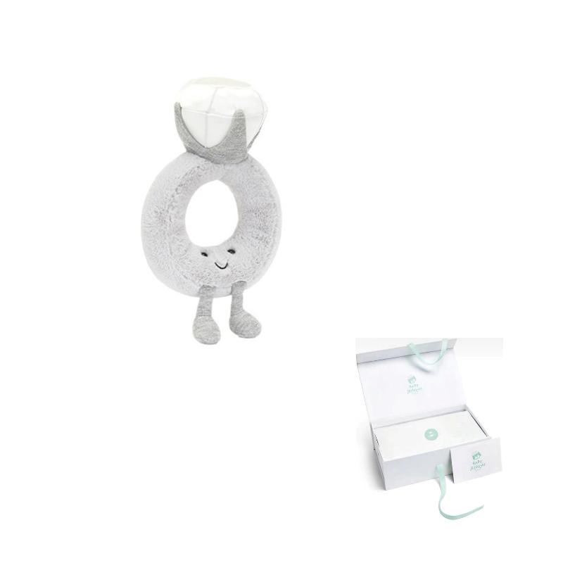 JELLYCAT Fun Items Series Playable Diamond Ring Doll Plush Doll 20cm Tall
