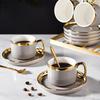 Naijiang Europese Luxe Gouden Rand Keramisch Koffieservies