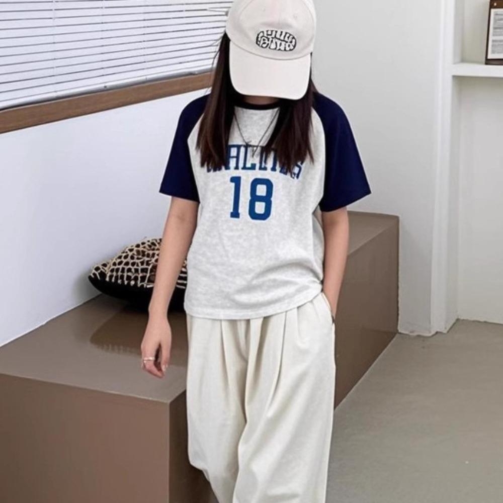 Fashion Kids Summer T-Shirts Toddler Baby Cotton Clothes Children Tops Tees for Boys & Girls Letter Printed Costume