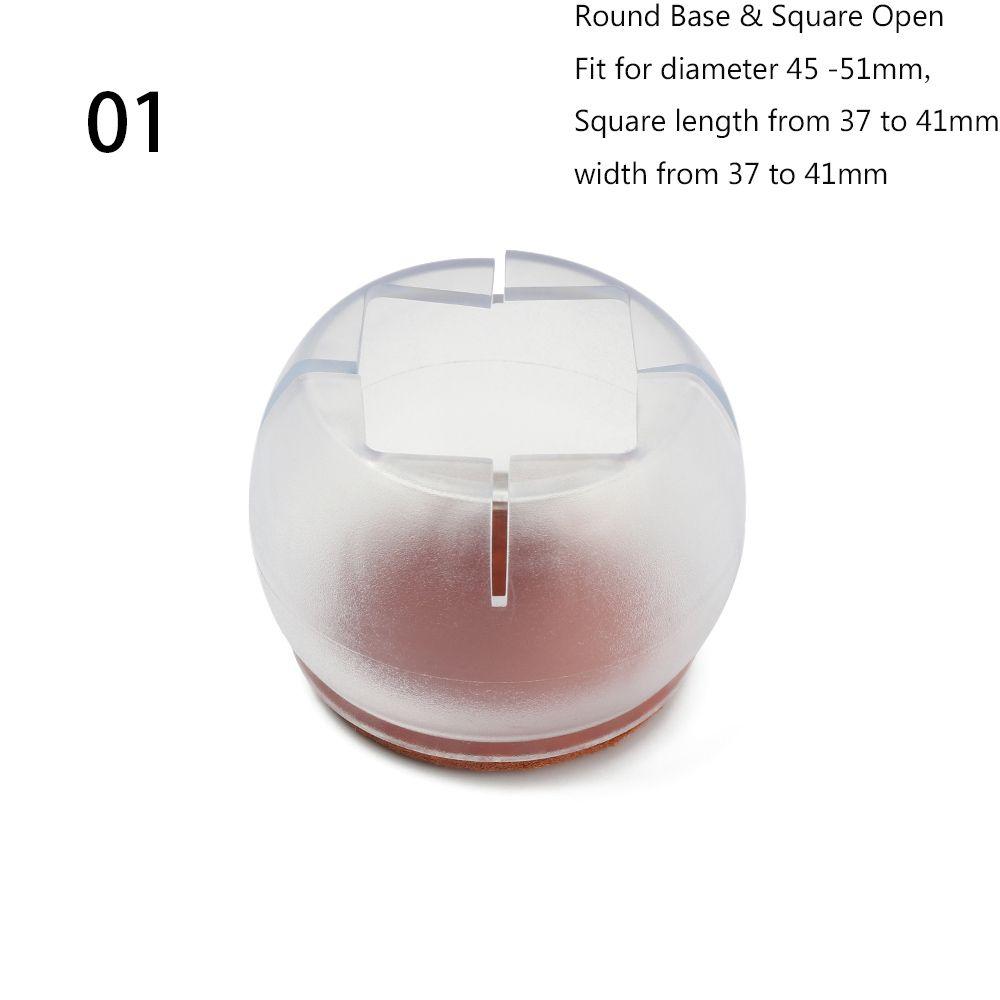 12Pcs/lot Thick Wear-resistant Silicone Chair Leg Caps Floor Protector Table pads Anti-slip Pad