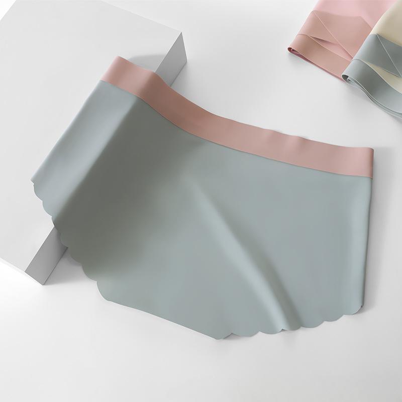 Bezszwowe majtki z lodowego jedwabiu Kobiety Wygodna bielizna Damskie Majtki z niskim stanem Plus Size Majtki ciążowe Seksowna bielizna