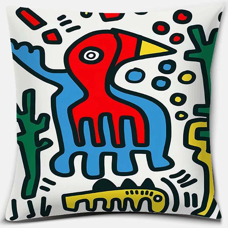 Furniture Decoration Graffiti Series Pattern Decoration Pillowcase Sofa Pillowcase Home Office Decoration