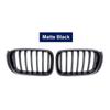Αυτοκίνητο Μπροστινό Sport Kidney Grill Grill Matte Glossy για BMW X3 F25 X4 F26 14-17 Single Line Slat Ανταλλακτικά Racing Bumper Grill