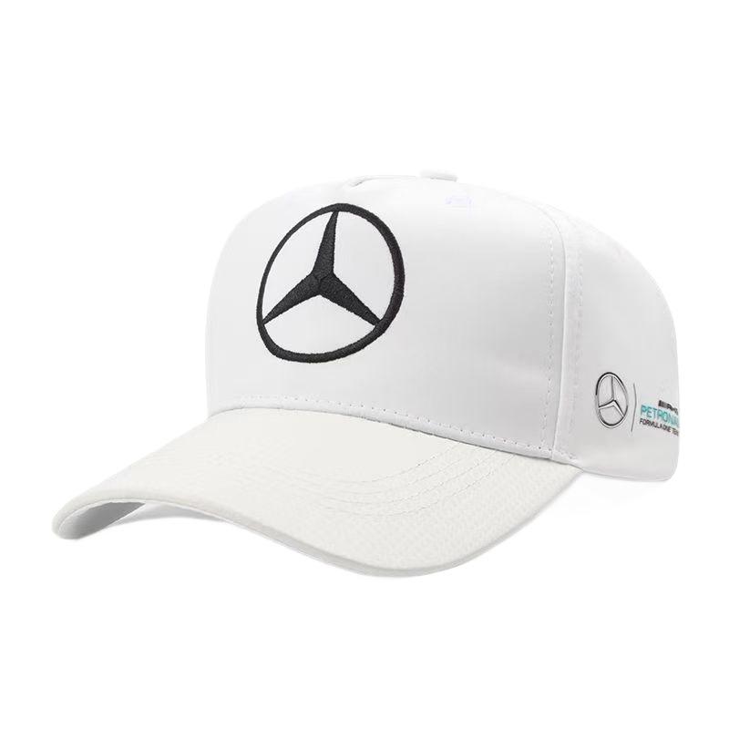 FCM5   High Texture Embroidery Baseball Hat Outdoor Sports Adjustable Sunscreen Hat For Mercedes Benz C E S Class GLC GLE GLS Sticker