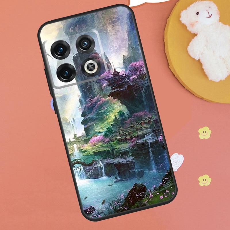 Anime Natura Landscape Case For OnePlus 13R 12R 10R 13T 15 13 12 11 10T 8T Nord CE 4 3 2 Lite N20 N30 Nord 5 Funda