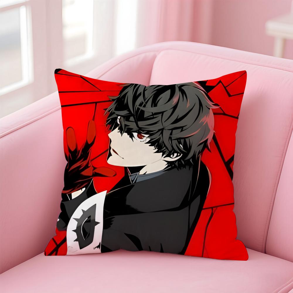 popular game Revelations Persona Cushion Cover Comfortable Reversible Pillow Cover Ideal for Car Sofa Bedroom & Beyond