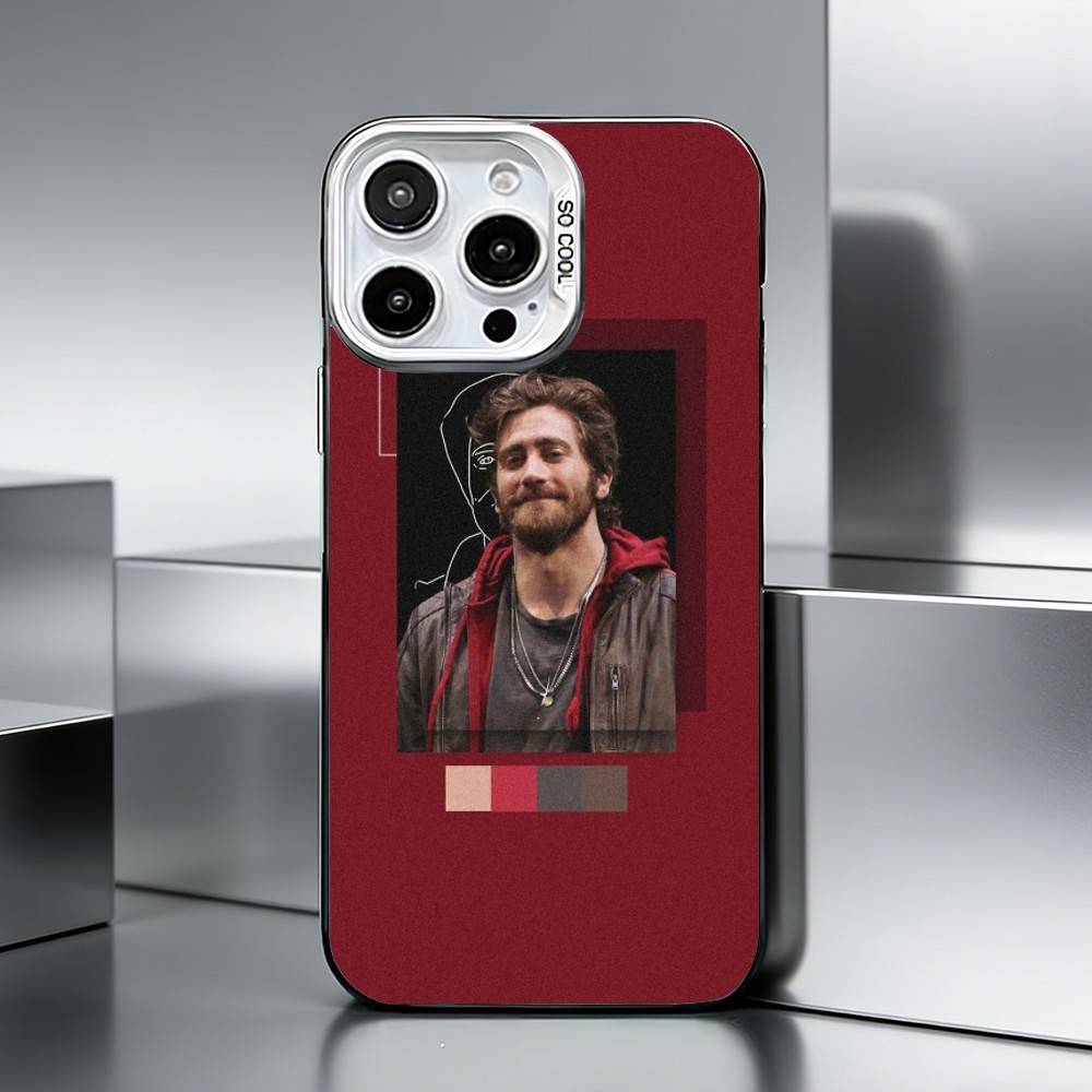 J-Jake Gyllenhaal   Phone Case For iPhone 17,16,15,14,13,12,11 Plus,Pro Max,XS,Colored silver phone case