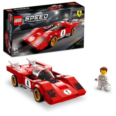 LEGO Speed Champion 1970 Ferrari 512 M 76906 Toy Block Presente Carro Carro Meninos Idades 8 e Acima