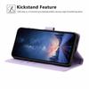 For Samsung Galaxy A37 5G Stand Case Tree-and-Cat Pattern PU Leather Wallet Protective Phone Cover with Wrist Strap