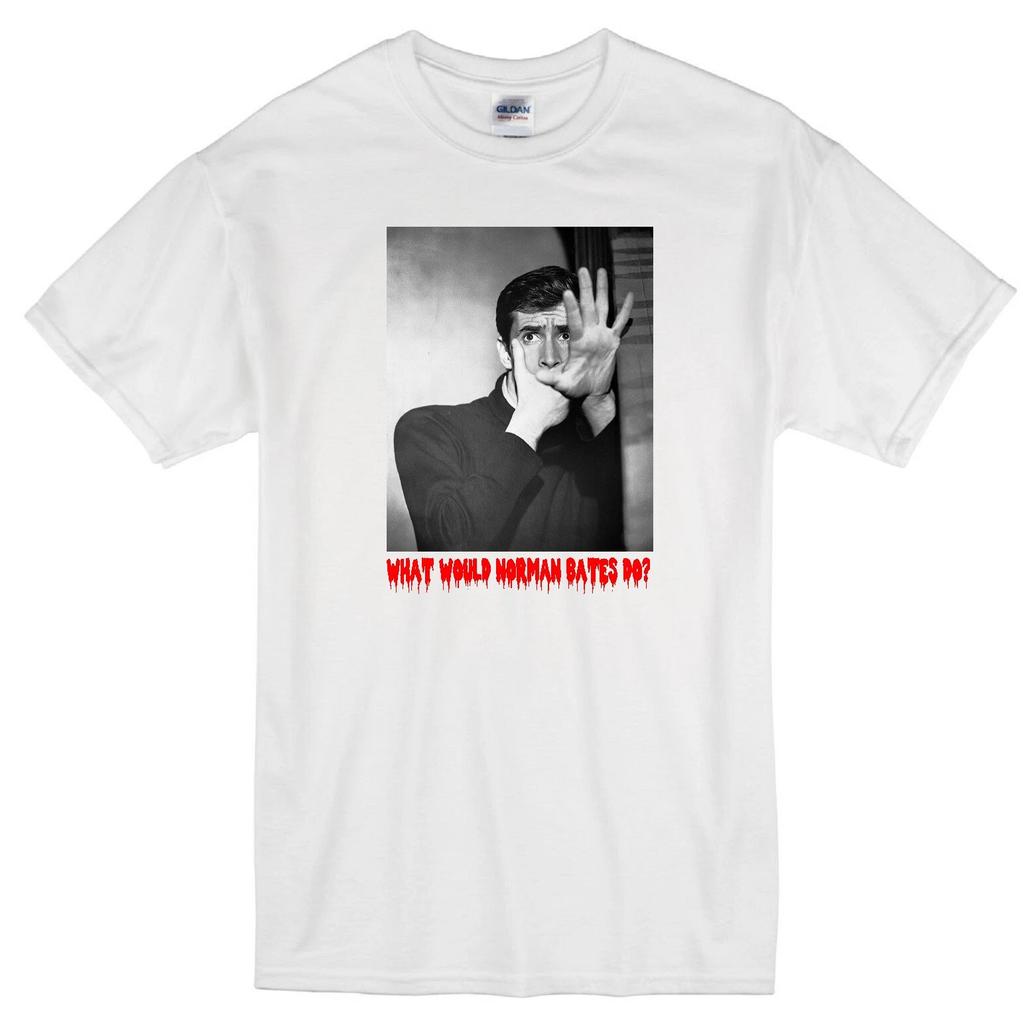 NORMAN BATES WWD ANTHONY PERKINS PSYCHO ALFRED HITCHCOCK MOVIE WHITE T-shirt