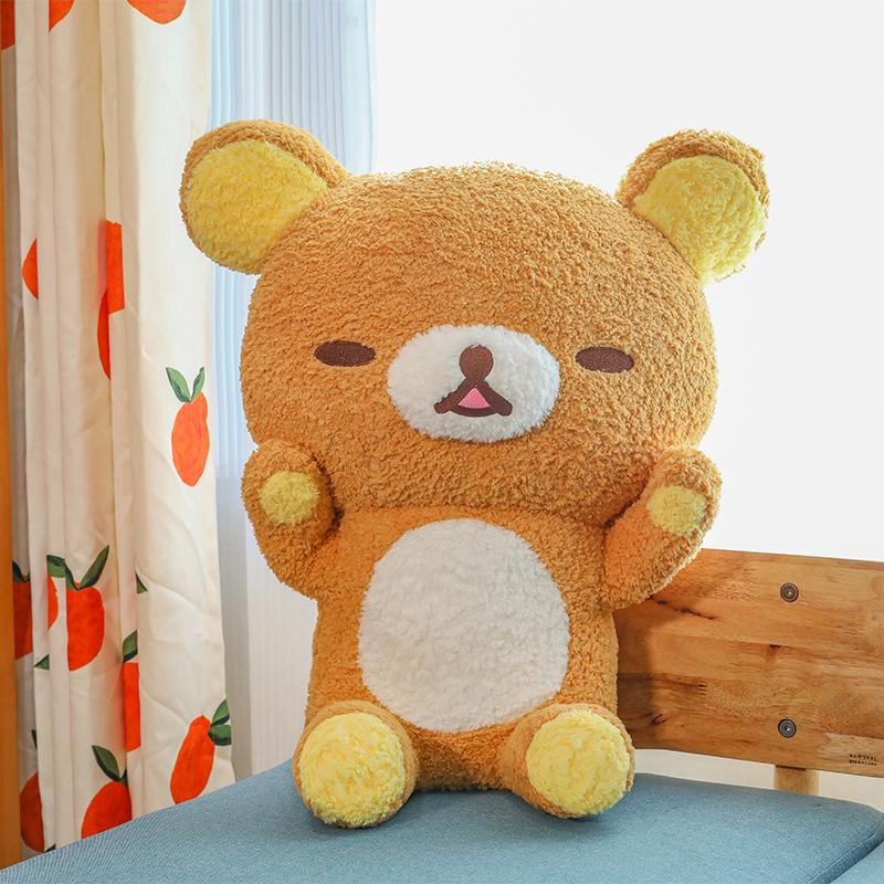 Plush Rilakkuma Hugging Bear Doll - Perfect Gift for Girls' Birthdays or Christmas