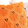 Halloween White Ghost Pillow Covers with A Little Ghost Pattern Fall Cushion Cover 45x45cm Holiday Decor for Sofa Living Room