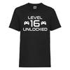 Level 16 Freigeschaltet T-Shirt - Geschenk zum 16. Geburtstag, 16. Geburtstag T-Shirt